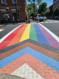 Rainbow crosswalk