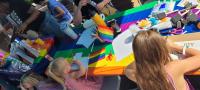 Art activity at pride fair