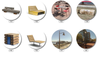 Visuals of proposed lighting features used in the Point Lumley Park plan.