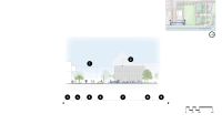 Cross-section view of proposed landscape improvements for Waterfront Park.