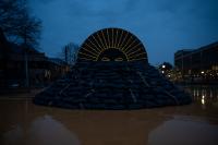 Break Water 2025 Site See Installation during the rain