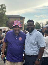 Michael Johnson and Hashim Taylor from RPCA posing for the camera