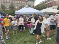 People posing for picture at Alexandria Pride 2026