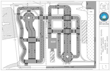 Schematic for the Cora Kelly Chick Armstrong Traffic Garden