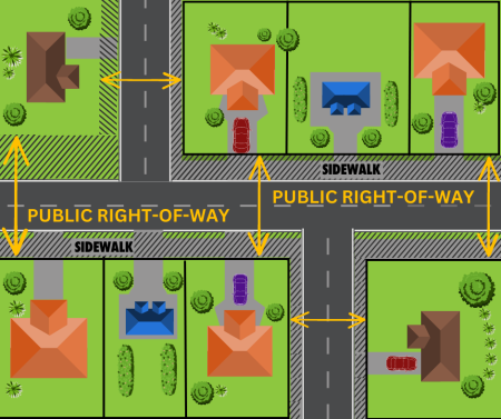 Easement vs ROW