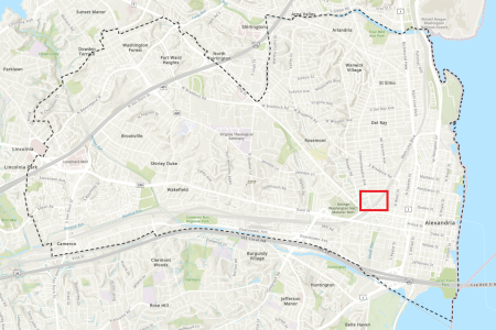 Location of structural repairs to Hooffs Run culvert
