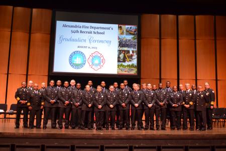 On Monday, August 21, 2023, the Alexandria Fire Department graduated 19 new recruits.