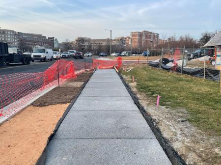 King Callahan Russell project progress sidewalk