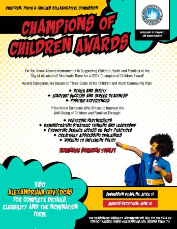 Champions of Children Award flyer