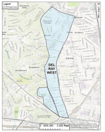 Del Ray West Map