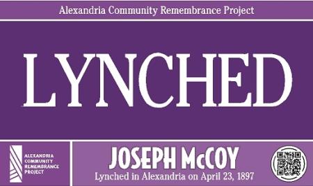 LYNCHED on purple sign