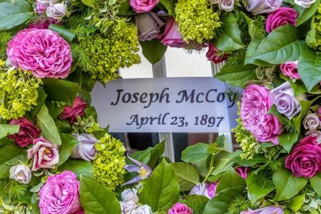 McCoy remembrance wreath close-up
