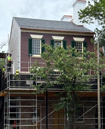 Freedom House Museum scaffolding reveal
