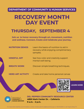 Recovery Month Day Event Flyer