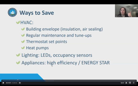Screenshot of the Energy 101 webinar