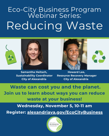 Eco-city business program webinar series: reducing waste.