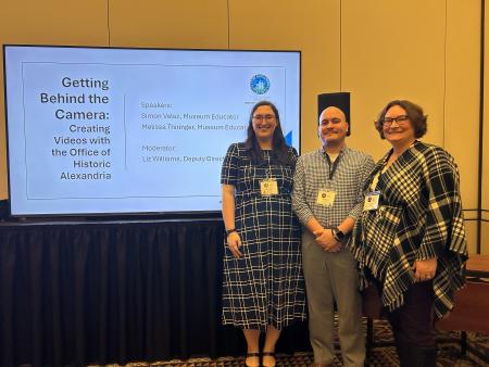 Historic Alexandria Staff present session at VAM conference. 