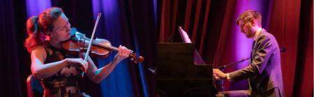 Fiddler Caitlin Warbelow and pianist and accordionist Chris Ranney
