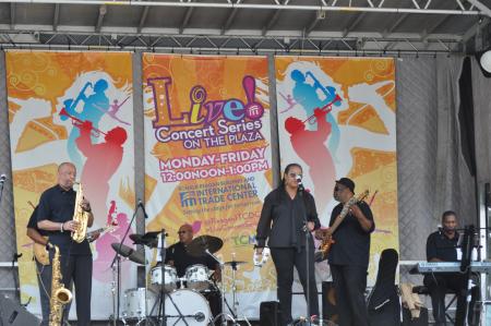 band on stage