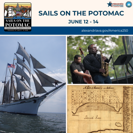 Sails on the Potomac and Jazz Fest graphic image