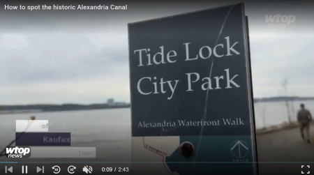 Screenshot of WTOP video still showing Tide Lock Park