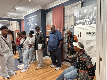 Members of the ACHS Remembrance Student Club tour the Freedom House Museum.