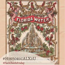 FactCheckFriday Florida Water label from Leadbeater and Sons