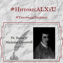 ThrowbackThursday: Nicholas Cresswell Journal 1774-1777
