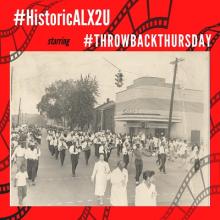 ThrowbackThursday: parade passing segregated movie theatre at 1101 Queen St