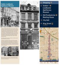 Wayfinding sign, Stabler-Leadbeater Apothecary Museum