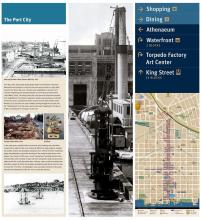 Wayfinding sign, The Port City