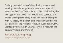 Case Signage, Silver Ladle