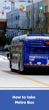 metroway bus on road