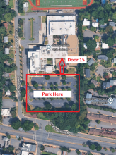 Parking Map for Bishop Ireton