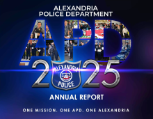Cover of Alexandria Police Department 2025 Annual Report.