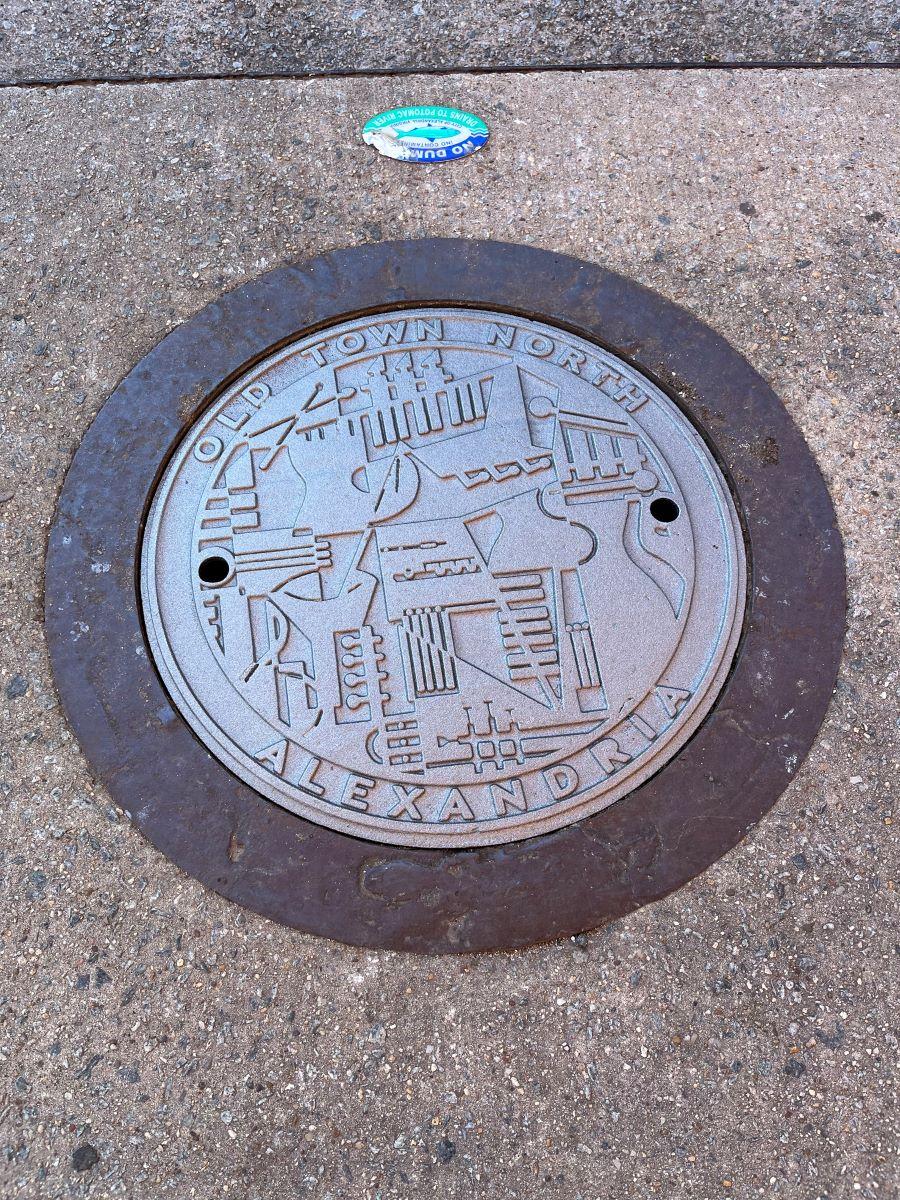 Stormwater cover with design by Dana Scheurer.
